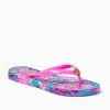 Shoes^Lilly Pulitzer Pool Flip Flop Blue Rhapsody Orchid You Not Shoe