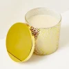 Home Decor^Lilly Pulitzer Printed Candle Gold Metallic Pattern Play