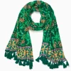 Scarves & Wraps^Lilly Pulitzer Resort Scarf Evergreen Stir It Up Engineered Resort Scarf