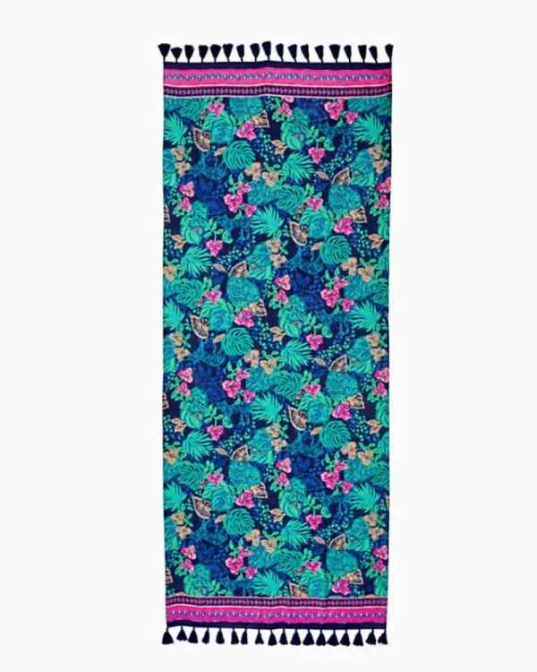 Scarves & Wraps^Lilly Pulitzer Resort Scarf Low Tide Navy Life Of The Party Engineered Resort Scar