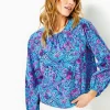 Tops^Lilly Pulitzer Rilynn Long Sleeve Cotton Top Breakwater Blue Shells N Bells