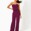 Rompers & Jumpsuits^Lilly Pulitzer Rosalie Strapless Jumpsuit Amarena Cherry