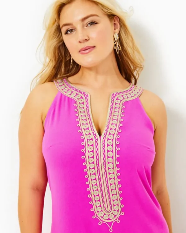 Dresses^Lilly Pulitzer Sandrah Embroidered Maxi Shift Dress Wild Fuchsia