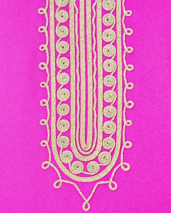 Dresses^Lilly Pulitzer Sandrah Embroidered Maxi Shift Dress Wild Fuchsia