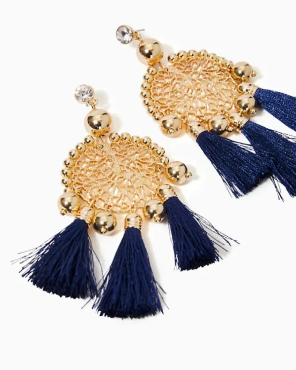 Jewelry^Lilly Pulitzer Sea Dreamer Earrings Aegean Navy