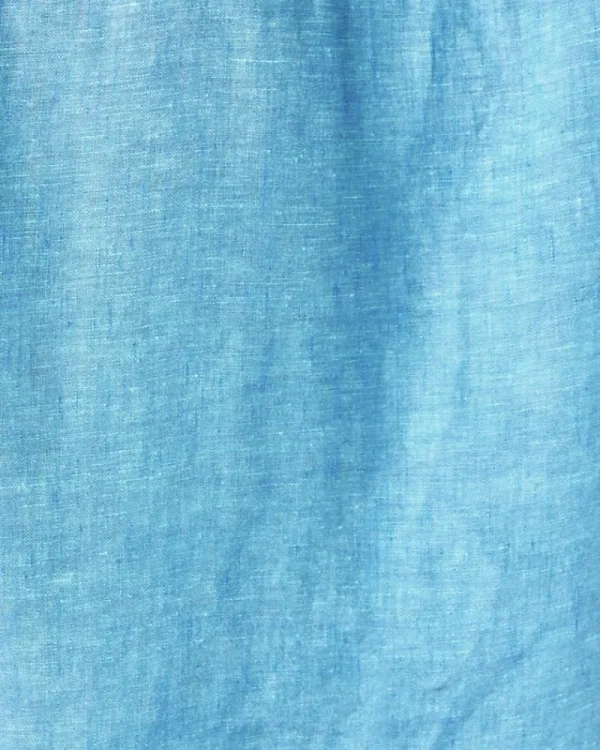 Tops^Lilly Pulitzer Sea View Linen Button Down Top Beckon Blue X Sea Salt