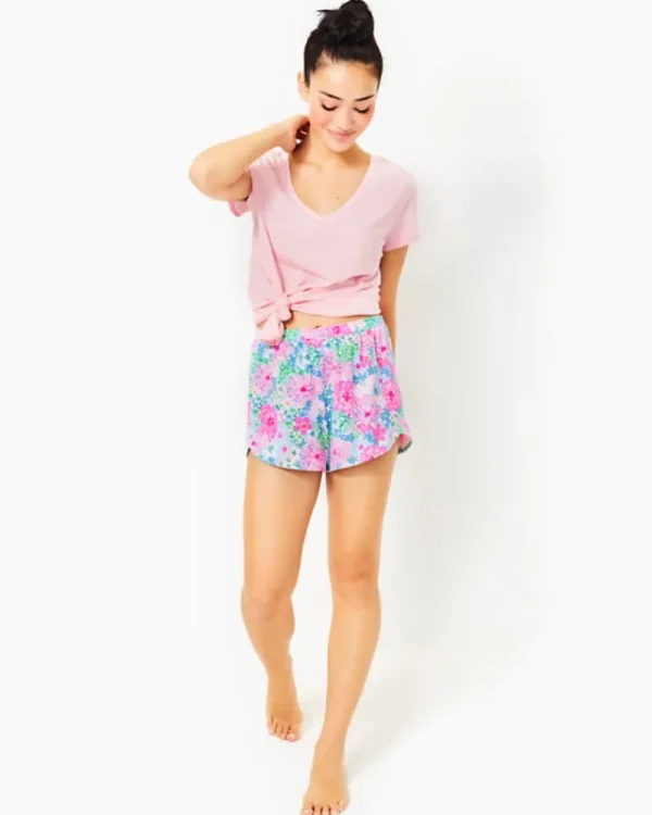 Pajamas^Lilly Pulitzer 4" Sevina Pajama Knit Short Multi Lil Soiree All Day