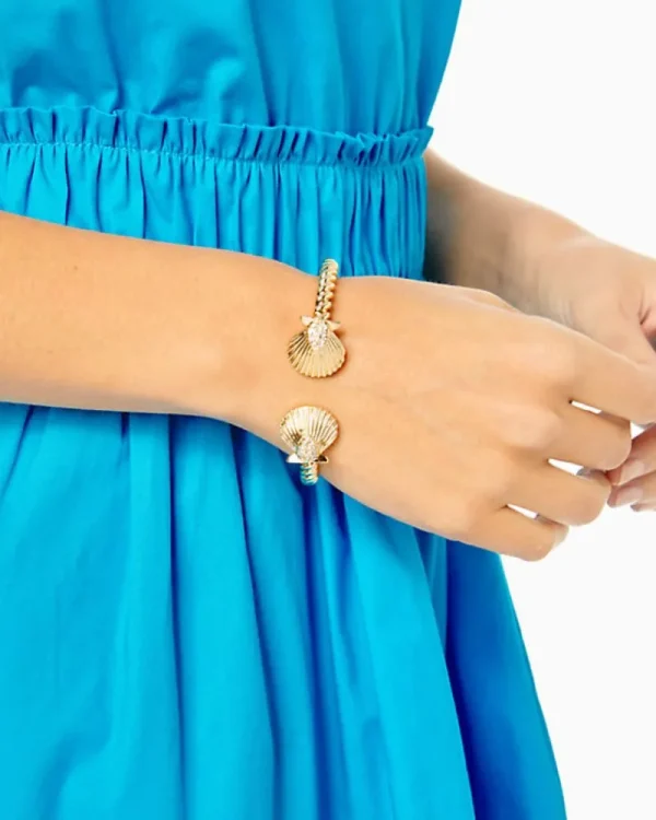 Jewelry^Lilly Pulitzer Shell Search Bracelet Gold Metallic