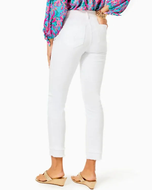 Bottoms^Lilly Pulitzer 29" South Ocean High-Rise Skinny Jean Resort White