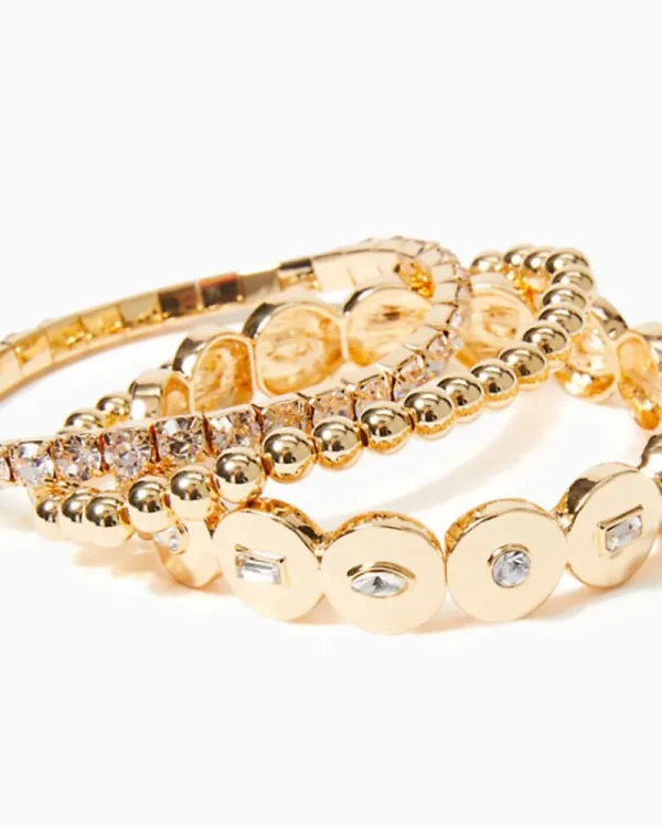 Jewelry^Lilly Pulitzer Stir It Up Bracelet Set Gold Metallic