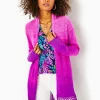 Sweaters & Cardigans^Lilly Pulitzer Tatum Ombre Fringe Cardigan Orchid Oasis Marled Ombre