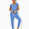 Pajamas^Lilly Pulitzer 28" Tinsely Pajama Knit Pant Abaco Blue Have It Both Rays