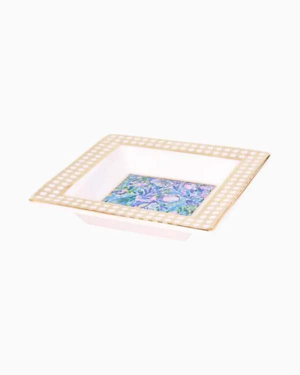 Office Supplies & Stationery^Lilly Pulitzer Trinket Tray Surf Blue Soleil It On Me