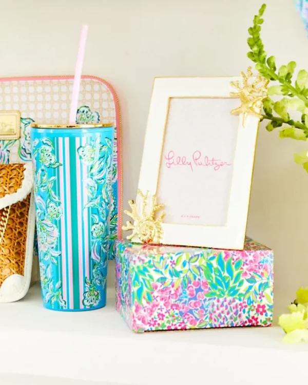 Tabletop^Lilly Pulitzer Tumbler With Straw Cumulus Blue Chick Magnet