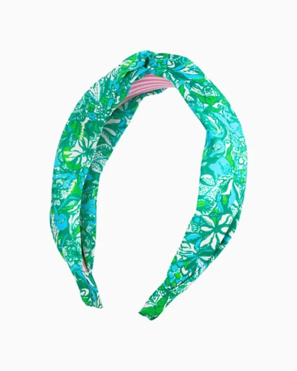 Hats & Hair^Lilly Pulitzer Twist Headband Gold Metallic Safari Sangria