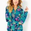 Loungewear^Lilly Pulitzer Upf 50+ Leona Zip-Up Jacket Low Tide Navy Life Of The Party