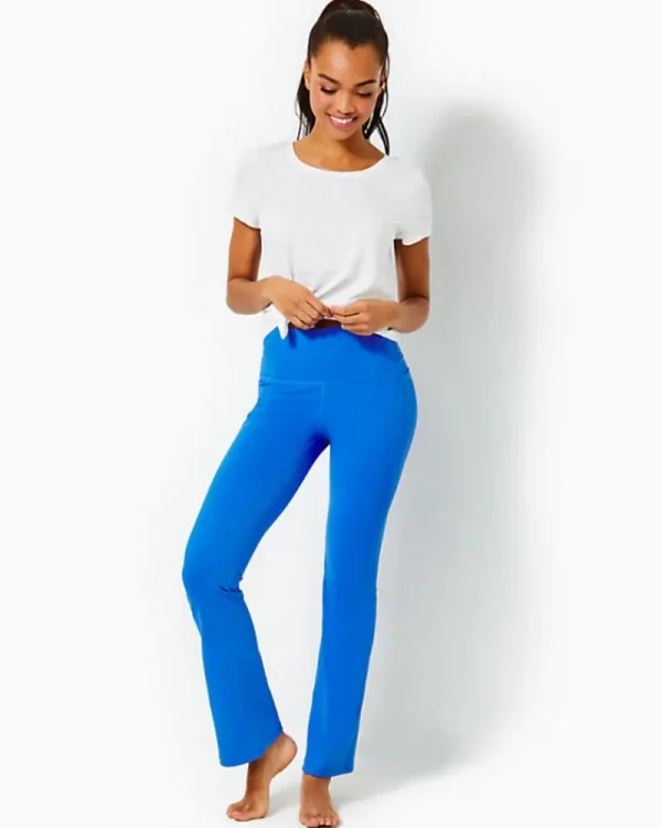 Loungewear^Lilly Pulitzer Upf 50+ Luxletic 31.5" Carpe Vita Flare Legging Blue Tang