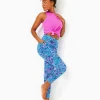 Activewear^Lilly Pulitzer Upf 50+ Luxletic 24" South Beach High Rise Midi Legging Breakwater Blue Shells N Bells