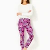 Loungewear^Lilly Pulitzer Upf 50+ Luxletic 24" South Beach High Rise Midi Legging Amarena Cherry Tropical With A Twist