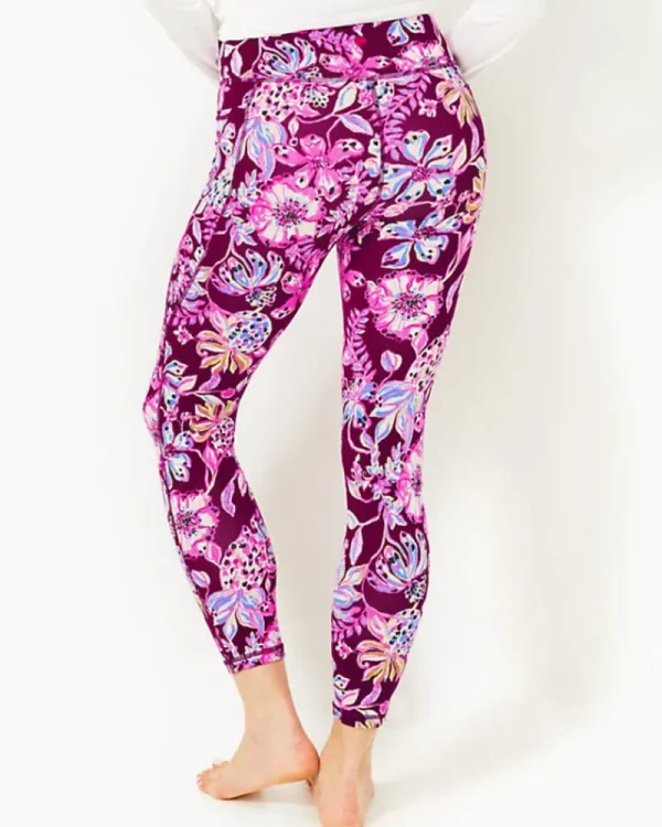 Loungewear^Lilly Pulitzer Upf 50+ Luxletic 24" South Beach High Rise Midi Legging Amarena Cherry Tropical With A Twist