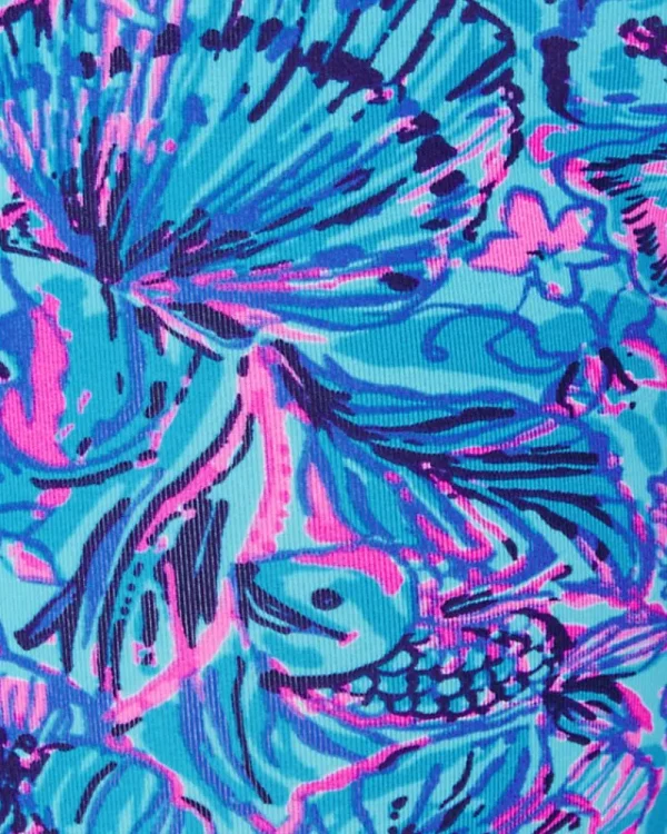 Activewear^Lilly Pulitzer Upf 50+ Luxletic 24" South Beach High Rise Midi Legging Breakwater Blue Shells N Bells