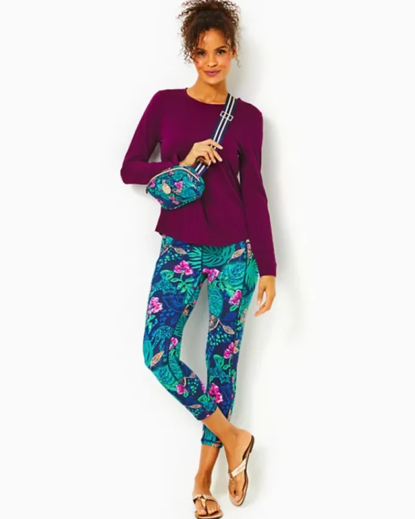 Loungewear^Lilly Pulitzer Upf 50+ Luxletic 24" Weekender High-Rise Midi Legging Low Tide Navy Life Of The Party