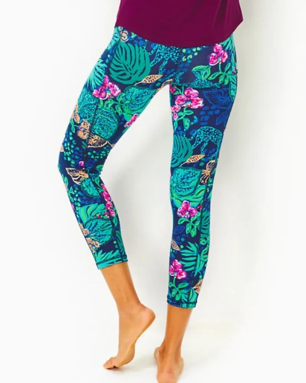 Loungewear^Lilly Pulitzer Upf 50+ Luxletic 24" Weekender High-Rise Midi Legging Low Tide Navy Life Of The Party