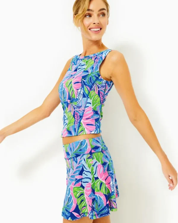 Activewear^Lilly Pulitzer Upf 50+ Luxletic Aila Skort Blue Grotto Beleaf In Yourself
