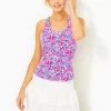 Activewear^Lilly Pulitzer Upf 50+ Luxletic Asana Bra Tank Aura Pink Baby Bloomer