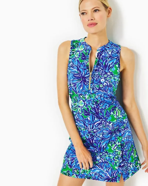 Activewear^Lilly Pulitzer Upf 50+ Luxletic Colada Dress Abaco Blue In Turtle Awe