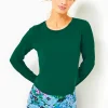 Activewear^Lilly Pulitzer Upf 50+ Luxletic Emerie Active Tee Evergreen