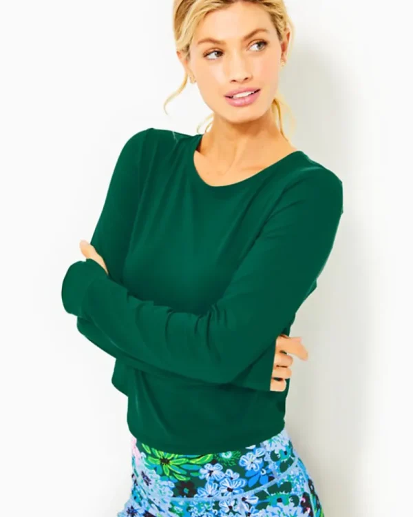 Activewear^Lilly Pulitzer Upf 50+ Luxletic Emerie Active Tee Evergreen