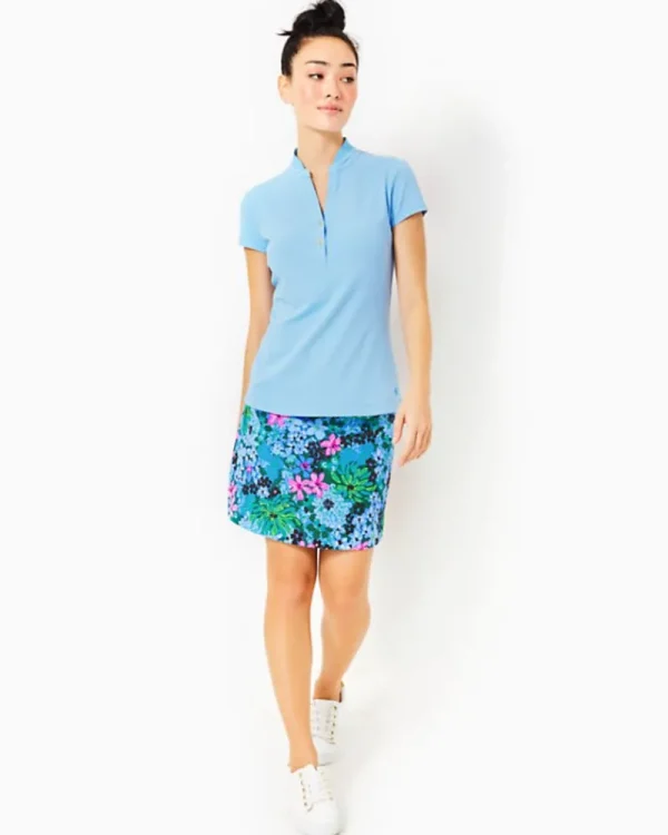 Activewear^Lilly Pulitzer Upf 50+ Luxletic Frida Polo Bon Bon Blue