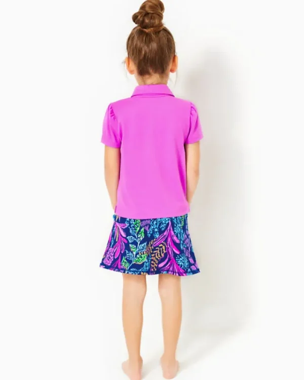 Girls Tops & Bottoms^Lilly Pulitzer Upf 50+ Luxletic Girls Mini Maryana Skort Aegean Navy Calypso Coast