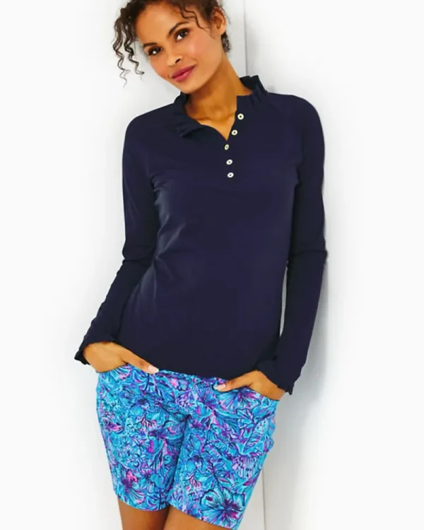 Activewear^Lilly Pulitzer Upf 50+ Luxletic Hutton Polo True Navy