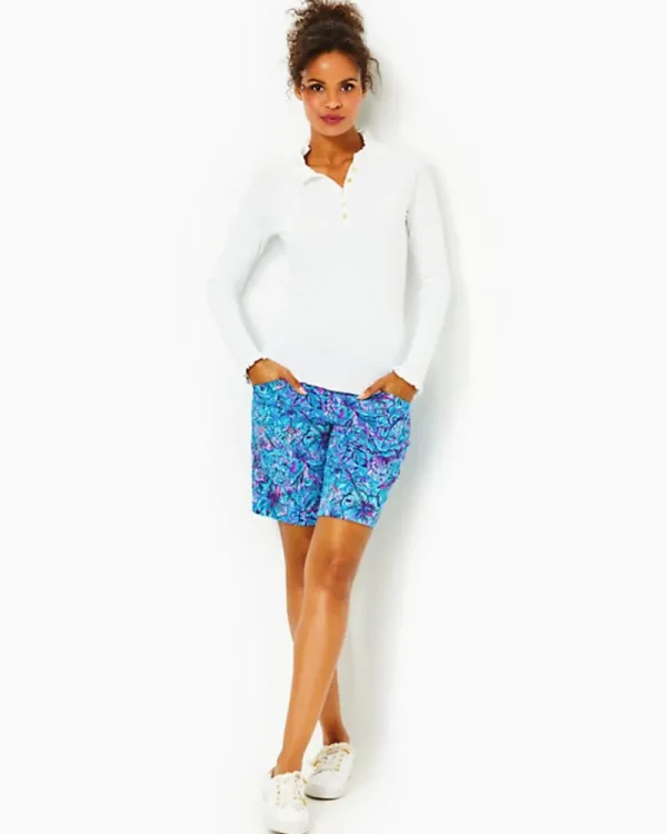 Activewear^Lilly Pulitzer Upf 50+ Luxletic Hutton Polo Resort White