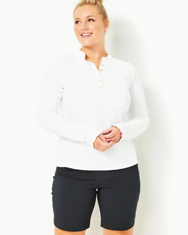 Activewear^Lilly Pulitzer Upf 50+ Luxletic Hutton Polo Resort White