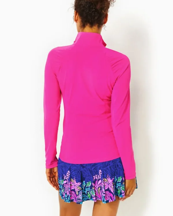 Activewear^Lilly Pulitzer Upf 50+ Luxletic Justine Pullover Pink Palms