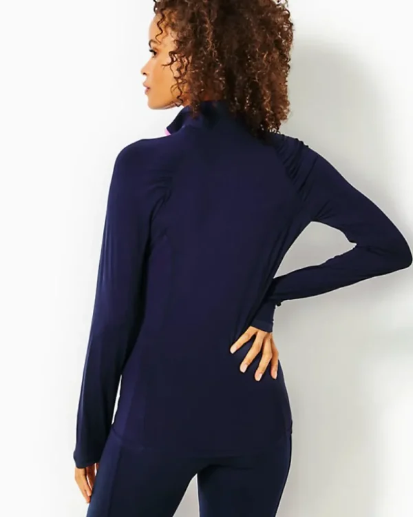 Activewear^Lilly Pulitzer Upf 50+ Luxletic Justine Pullover True Navy