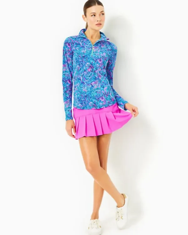 Activewear^Lilly Pulitzer Upf 50+ Luxletic Justine Pullover Breakwater Blue Shells N Bells