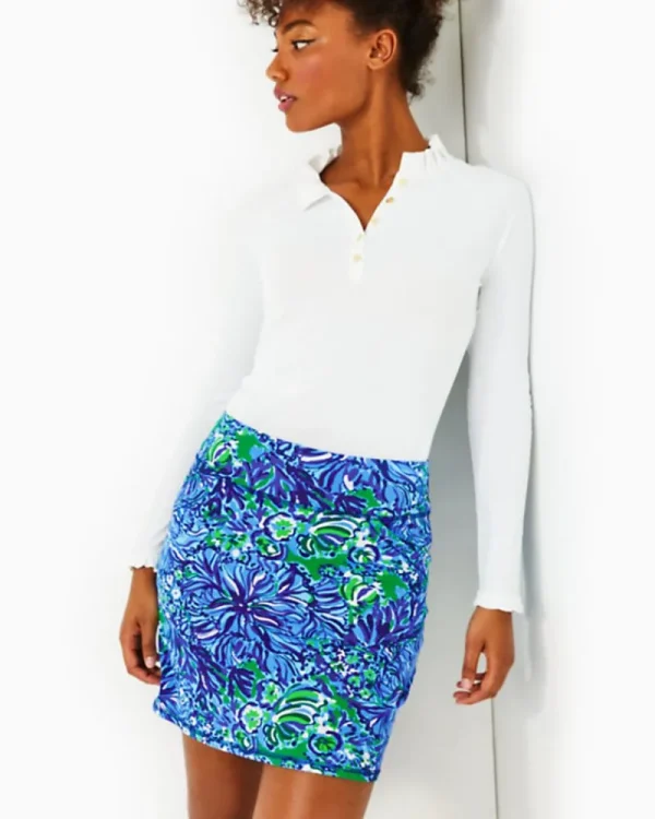 Activewear^Lilly Pulitzer Upf 50+ Luxletic Maryana Skort Abaco Blue In Turtle Awe