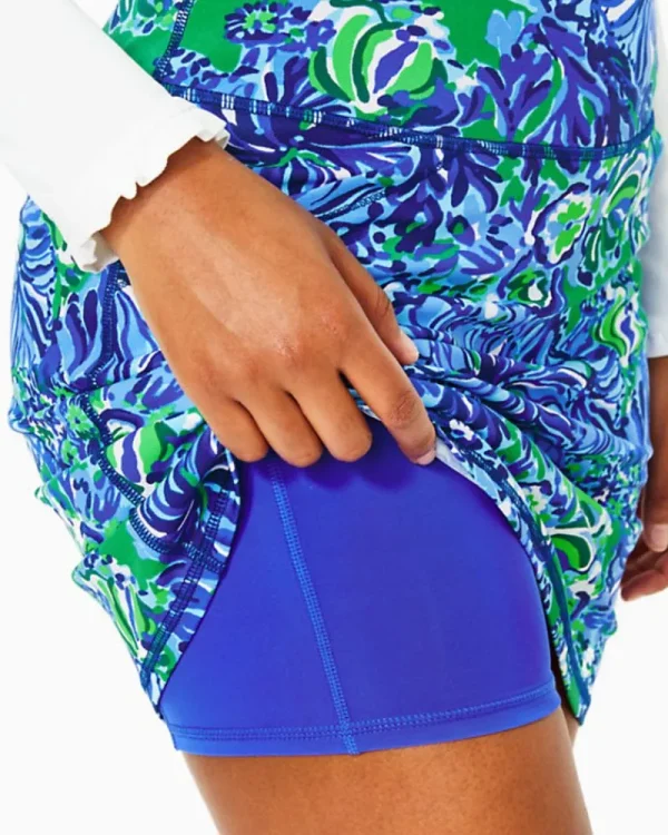 Activewear^Lilly Pulitzer Upf 50+ Luxletic Maryana Skort Abaco Blue In Turtle Awe