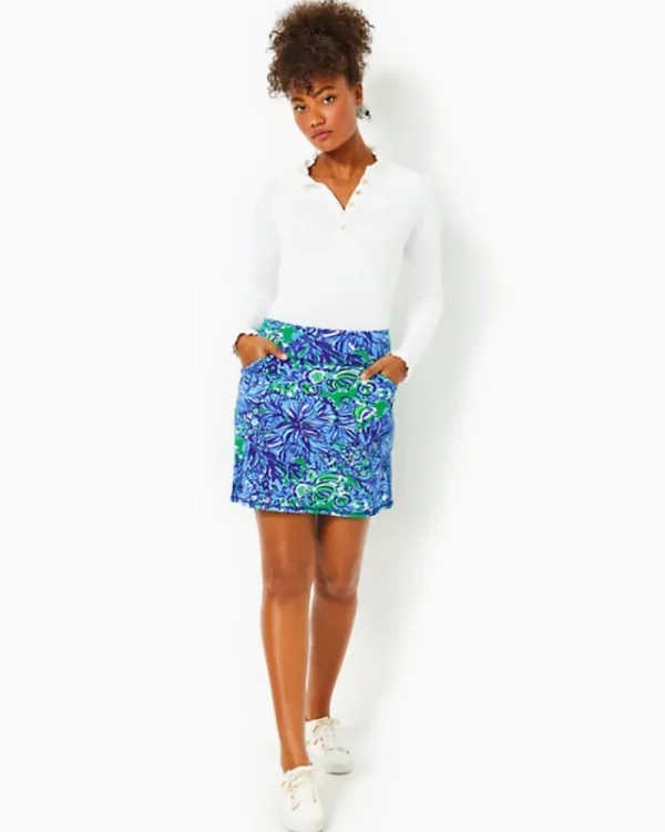 Activewear^Lilly Pulitzer Upf 50+ Luxletic Maryana Skort Abaco Blue In Turtle Awe
