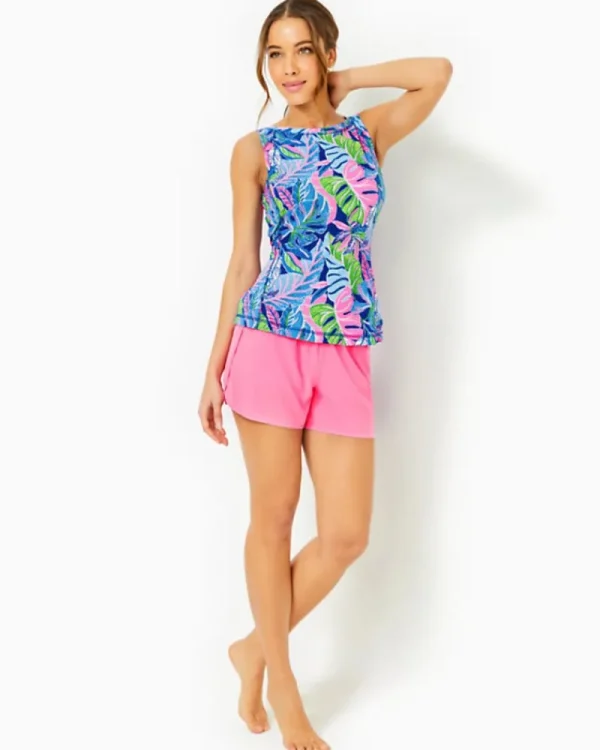 Activewear^Lilly Pulitzer Upf 50+ Luxletic Renay Tank Top Blue Grotto Beleaf In Yourself