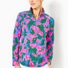 Loungewear^Lilly Pulitzer Upf 50+ Skipper Popover Cerise Pink Safari Sunset