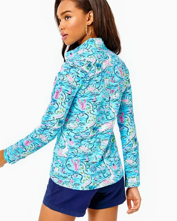 Outerwear^Lilly Pulitzer Upf 50+ Skipper Popover Bali Blue Lilly Loves Cape Cod