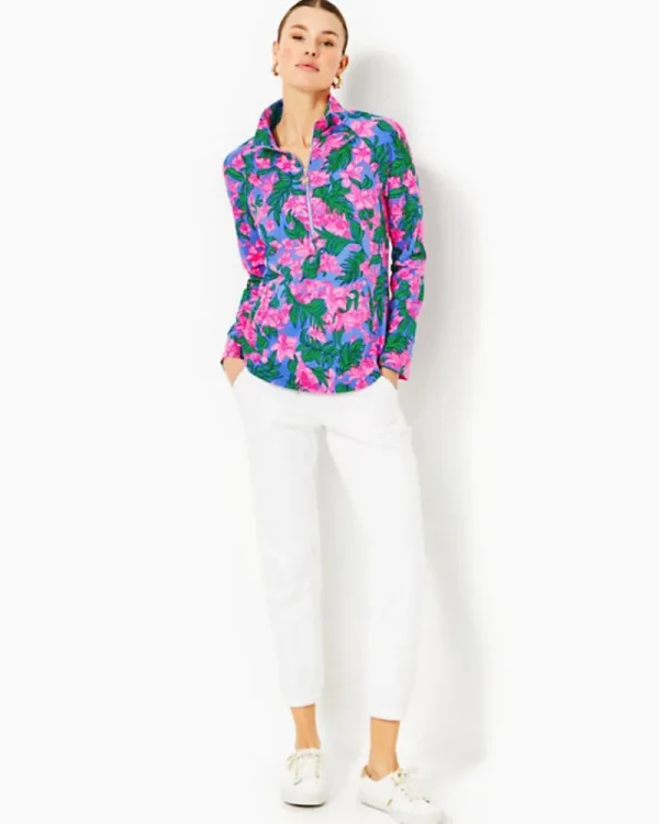 Loungewear^Lilly Pulitzer Upf 50+ Skipper Popover Cerise Pink Safari Sunset