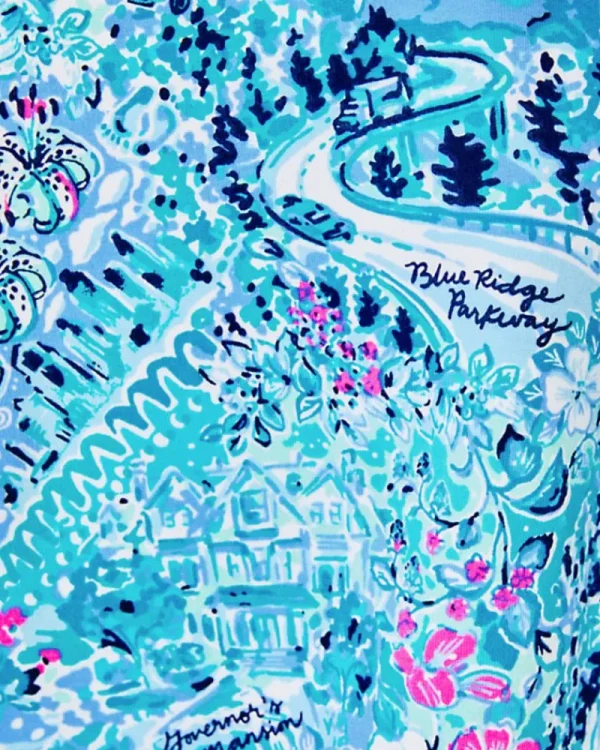 Outerwear^Lilly Pulitzer Upf 50+ Skipper Popover Blue Peri Lilly Loves North Carolina