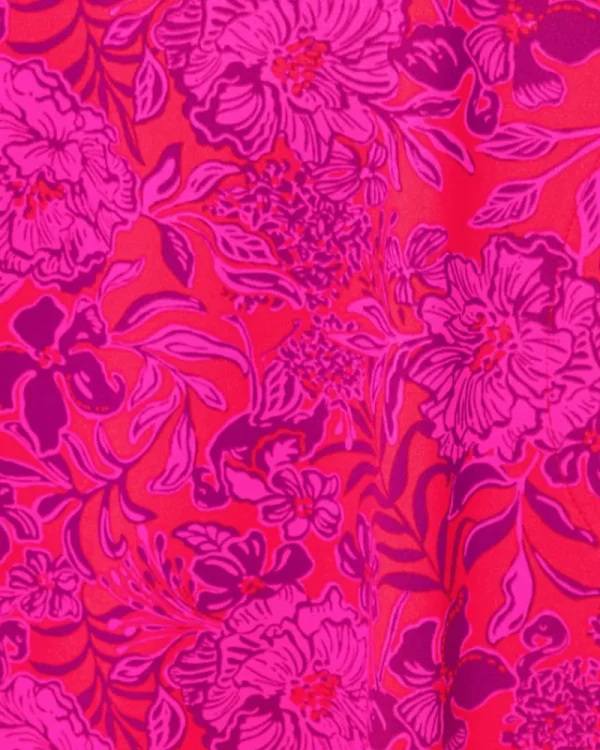 Dresses^Lilly Pulitzer Upf 50+ Solia Chillylilly Dress Amaryllis Red Secret Hideaway