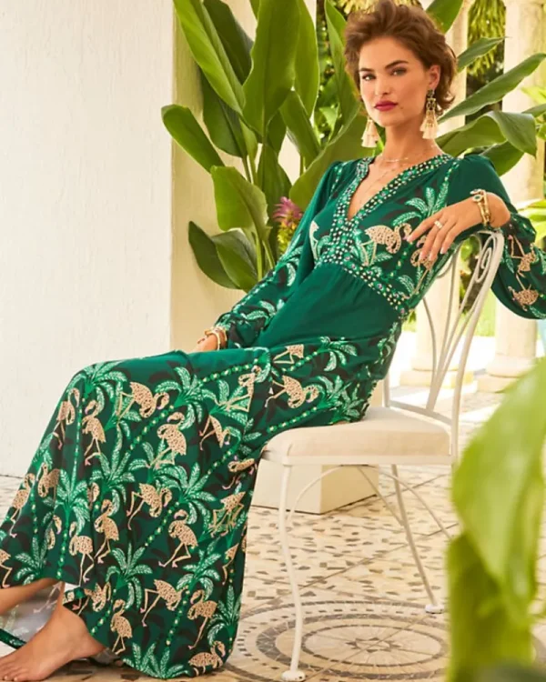 Dresses^Lilly Pulitzer Wexlee Maxi Dress Evergreen Stir It Up Engineered Knit Dress